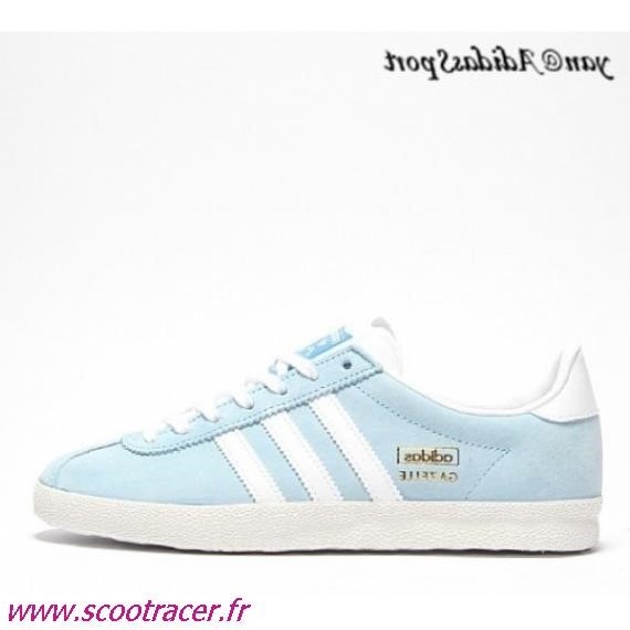 adidas gazelle femme bleu clair