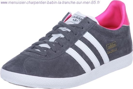gazelle adidas grise et rose