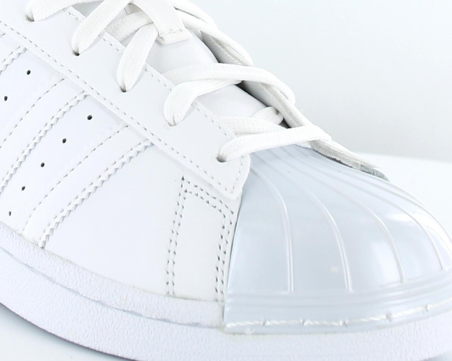 adidas superstar or blanc