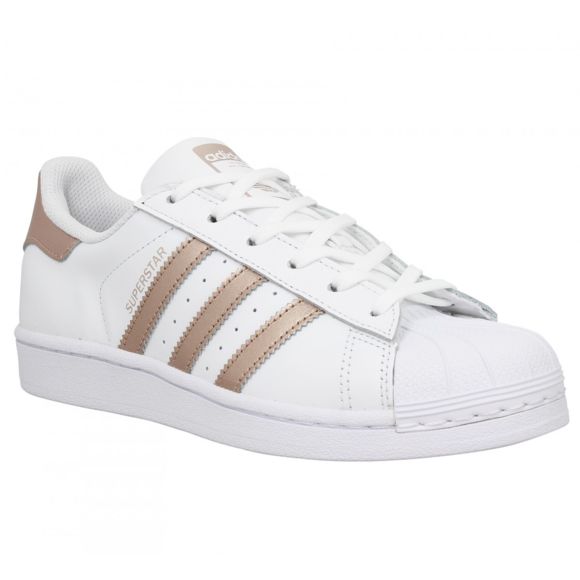 adidas superstar blanche rose gold