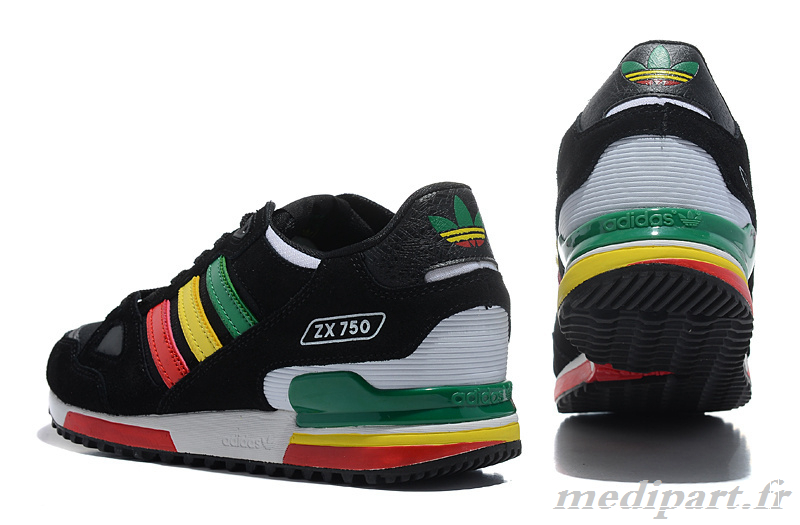 adidas zx 750 vert jaune rouge