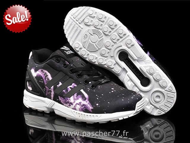 zx flux noir et violet