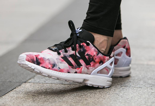 adidas zx flux femme blanche et rose