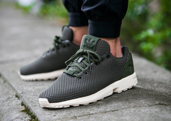 khaki green zx flux