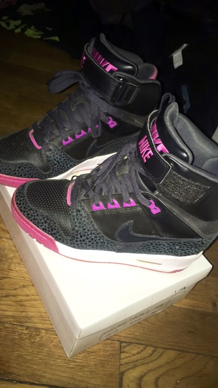 nike air revolution sky hi baskets compensées femme