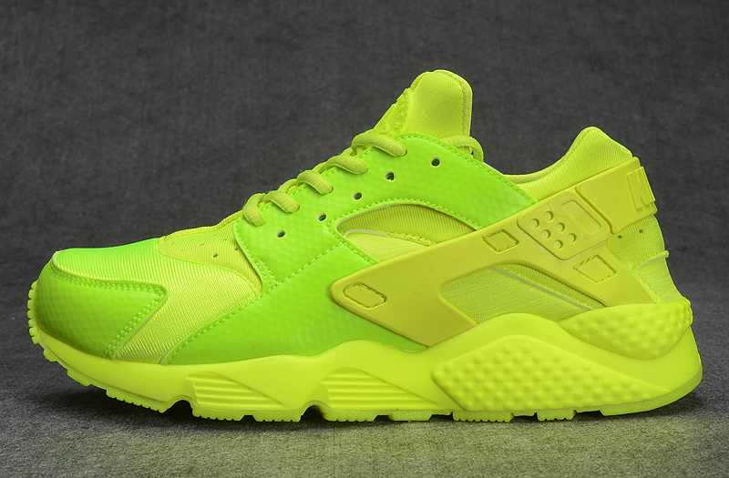 nike huarache jaune fluo