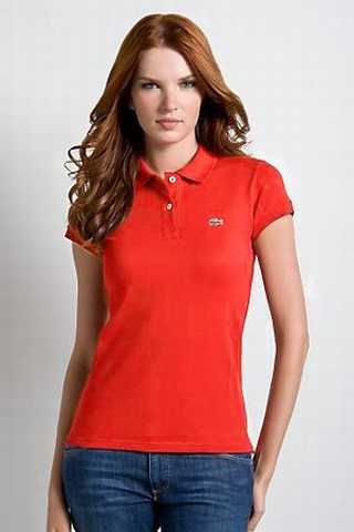 pull lacoste rouge femme